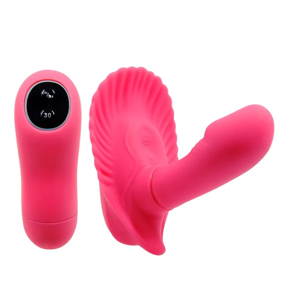 Pretty Love Fancy Clamshell 30 s - Wibrator klasyczny do używania bez rąk, na pilota