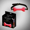 Power Escorts Bone Gag Pink - Knebel w kształcie kości, różowy