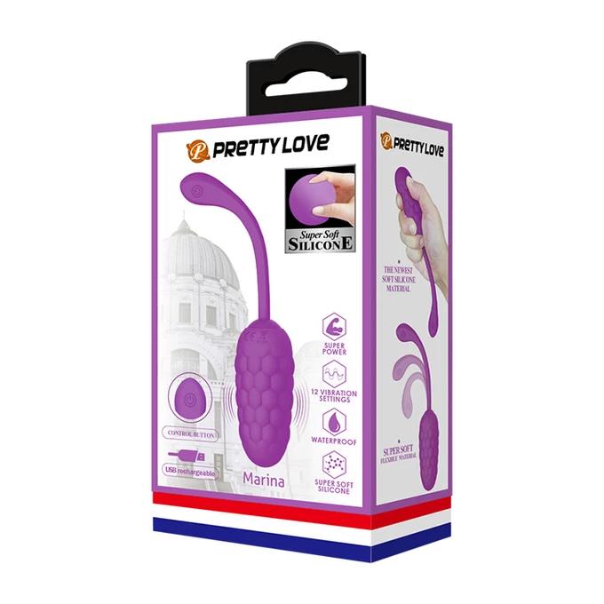 Pretty Love Marina Egg Purple - Wibrator jajeczko