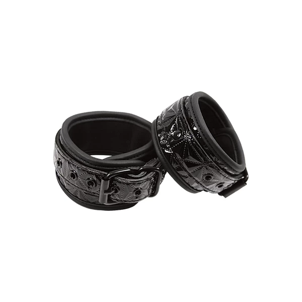Sinful Ankle Cuffs Black - Kajdanki, czarne