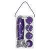 ToyJoy Funky Massager Purple - Wibrator łechtaczkowy z różnymi końcówkami, fioletowy