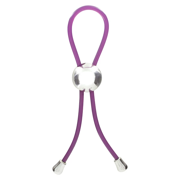 ToyJoy Adjustable Love Ring Purple - Regulowany pierścień, lasso na penisa