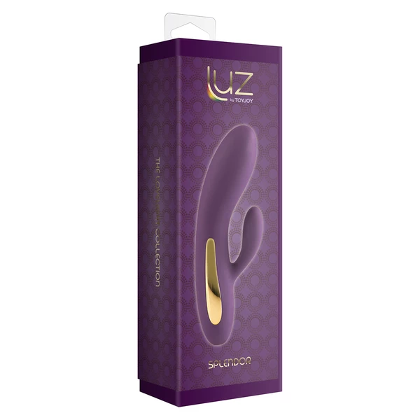 ToyJoy Splendor Rabbit Purple - Wibrator króliczek z podświetleniem, fioletowy