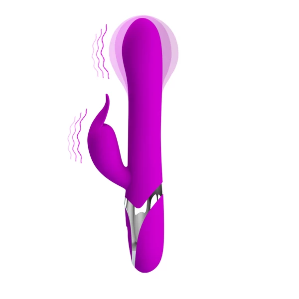 Pretty Love Neil 12 Inflatable - Wibrator króliczek z opcją pompowania