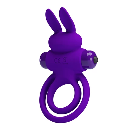 Pretty Love Vibrant Penis Ring Iii Purple - Wibrujący pierścień erekcyjny