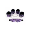 Toyfa Set Hand And Ankle Cuffs Eyemask Tracery Purple - System do krępowania