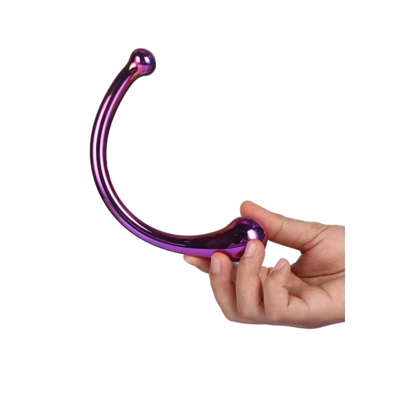 Dream Toys Glamour Glass Curved Wand - Szklane dildo
