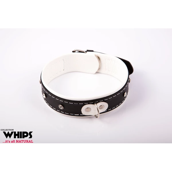 Whips Collection - Obroża Damska 4 Cm, Biała