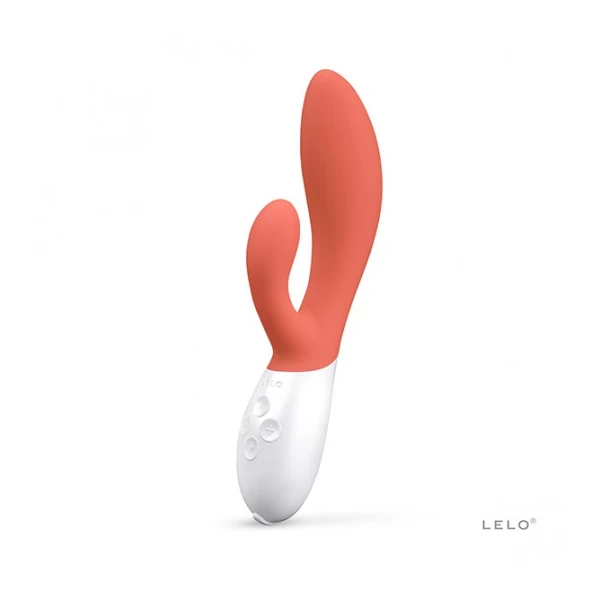 Lelo Ina 3 Coral - wibrator króliczek, czerwony