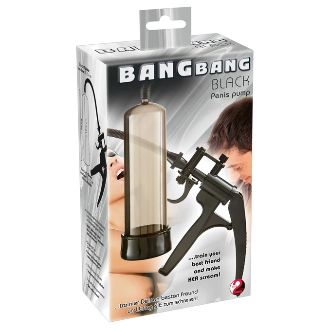 You2Toys Bang Bang Black Scissors Grip - Pompka powiększająca penisa