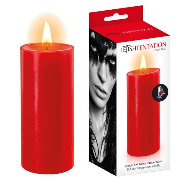 Fetish tentation Bougie SM Basse Temperature ROUGE - Świeca do masażu