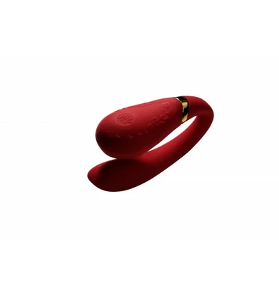 Zalo Fanfan Bright Red - wibrator dla par, Czerwony