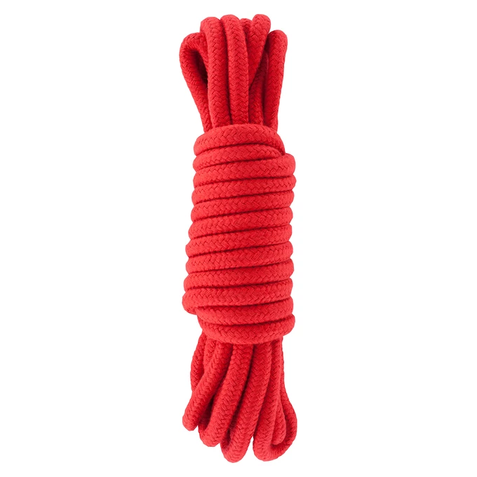 Hidden Desire Bondage Rope 5 Meter Red - Lina do krępowania Czerwony