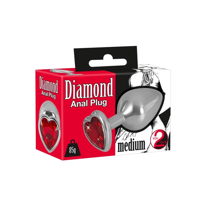 You2Toys Diamond Anal Plug M - Korek analny z diamentem