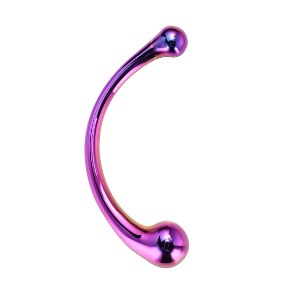 Dream Toys Glamour Glass Curved Big Wand - Duże Szklane dildo