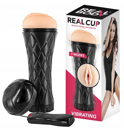 Real body Cup Vaginal - Masturbator wibrujący