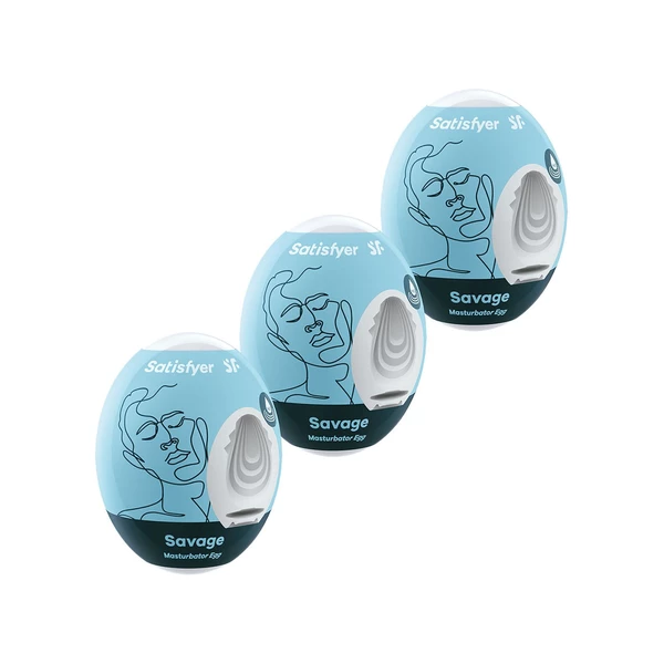 Satisfyer Eggs (Set Of 3 Savage) - Jajeczka do masturbacji, zestaw