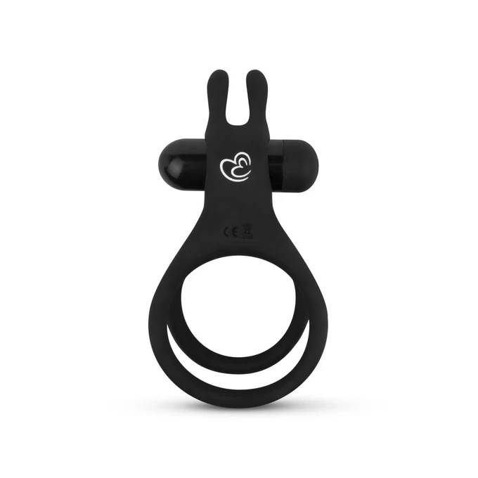 EasyToys Share Ring Double Vibrating Cock Ring With Rabbit Ears - Wibrujący pierścień erekcyjny