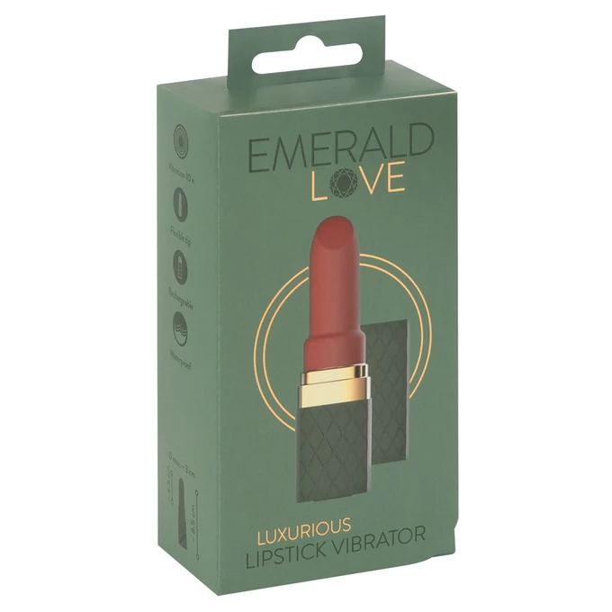 Emerald Love Luxurious Lipstick Vibrator - Miniwibrator w kształcie szminki