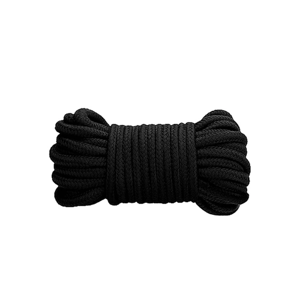 Ouch! Thick Bondage Rope 10 Meter Black - Lina do krępowania Czarny