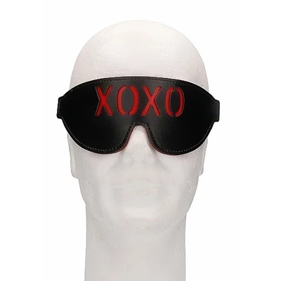 Ouch! Blindfold Xoxo Black - Maska na oczy &quot;xo xo&quot;