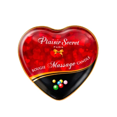 Plaisir secrets Massage Bubble Gum - Świeca do masażu, zapach gumy balonowej