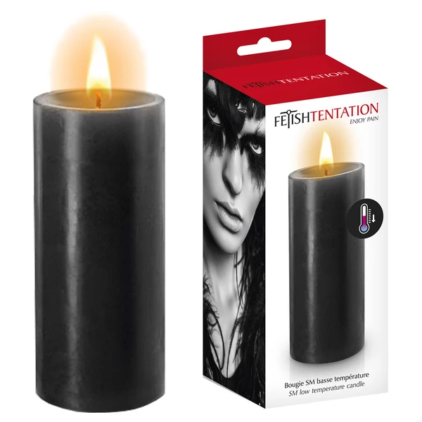 Fetish tentation Bougie SM Basse Temperature NOIRE - Świeca do masażu