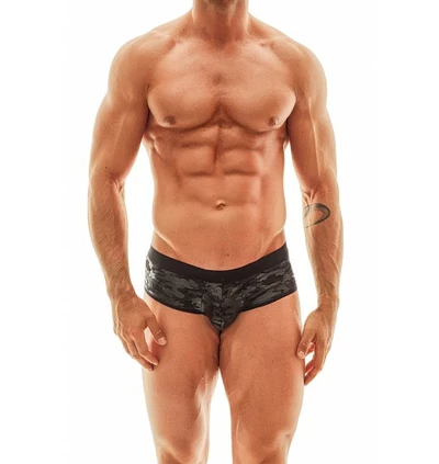 Anais Apparel Luxury Electro Jock Bikini - męskie bokserki z otwartym krokiem, Khaki