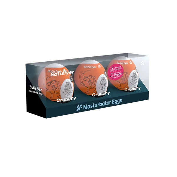 Satisfyer Eggs (Set Of 3 Crunchy) - Jajeczka do masturbacji, zestaw
