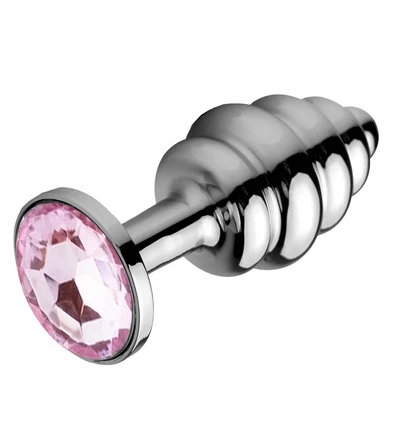 Fetish provoke 03 pink - Korek analny z kryształem, różowy