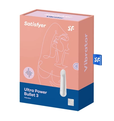 Satisfyer Ultra Power Bullet 3 (White) - Miniwibrator Pocisk, Biały