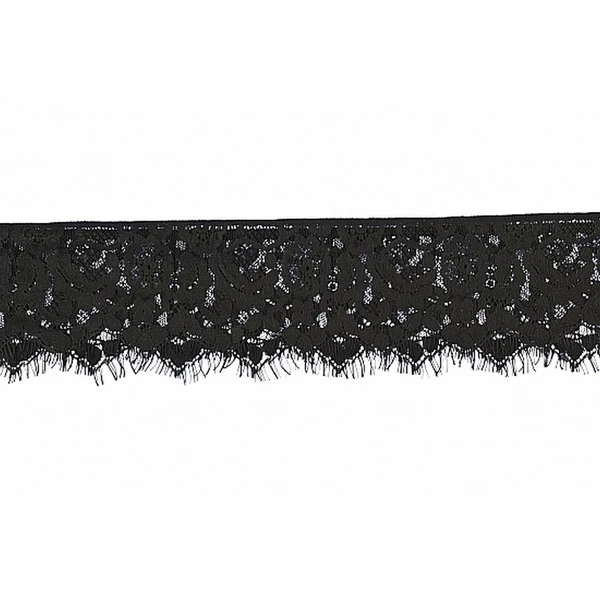 Ouch! Mystère Lace Mask Black - Koronkowa przepaska na oczy
