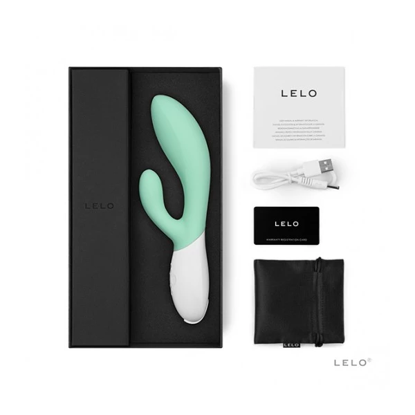 Lelo Ina 3 Seaweed - wibrator króliczek, zielony