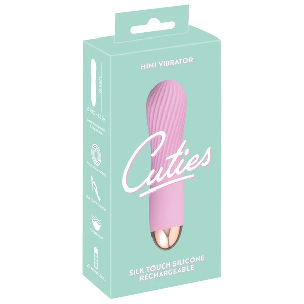 Cuties 2.0 Mini Vibrator Rose - Miniwibrator , Różowy