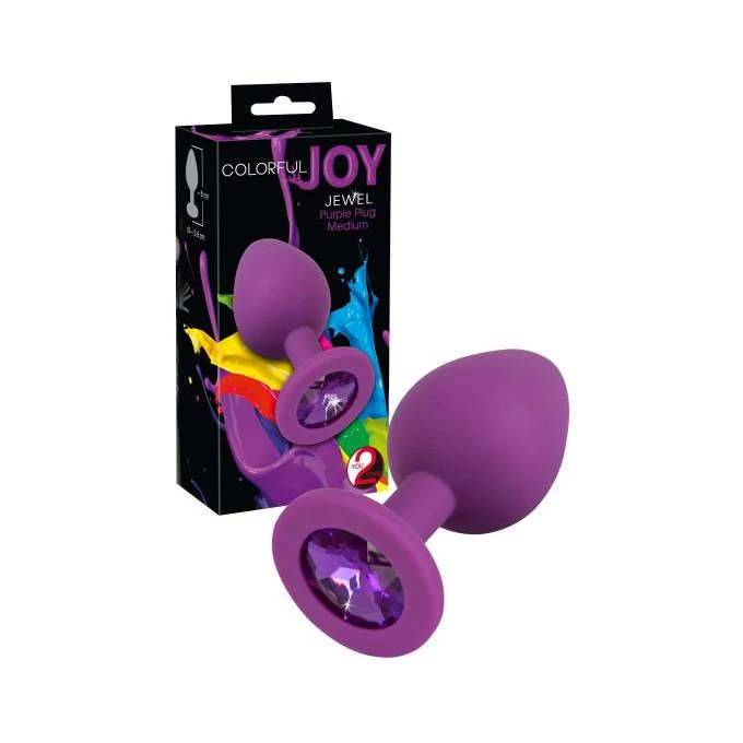 You2Toys Colorful Joy Jewel P - Korek analny, fioletowy