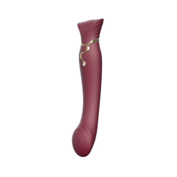Zalo Queen Wine Red - wibrator do punktu G, Bordowy