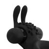 EasyToys Share Ring Double Vibrating Cock Ring With Rabbit Ears - Wibrujący pierścień erekcyjny