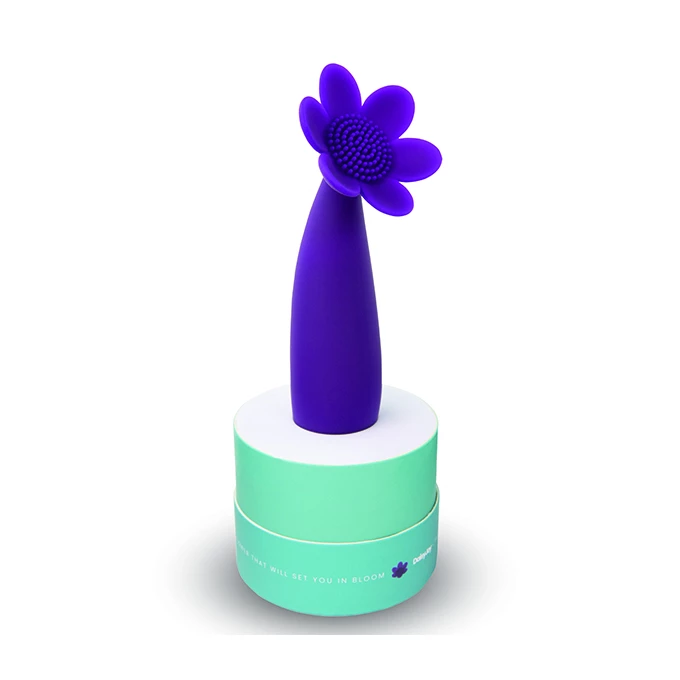 FeelzToys Daisy Joy Lay On Purple - Wibrator łechtaczkowy w kształcie kwiatu Fioletowy