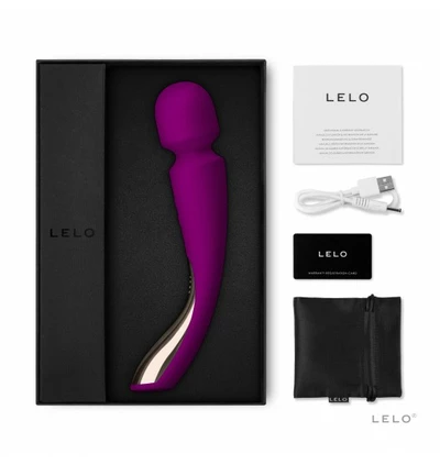 Lelo Smart Wand 2 Medium Deep Rose - wibratory wand, różowy