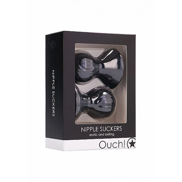 Ouch! Nipple Suckers Black - Przyssawki na sutki