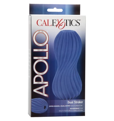 CalExotics Apollo Dual Stroker Blue - Masturbator klasyczny
