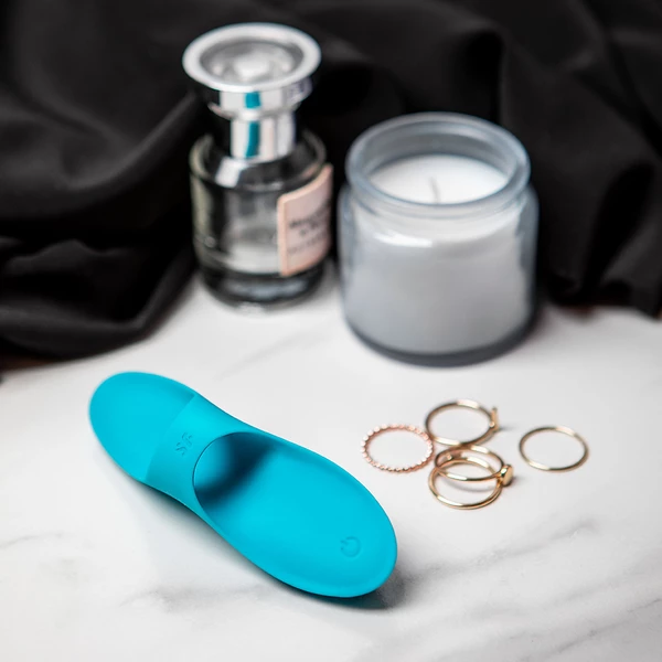 Satisfyer Teaser Finger Vibrator (light blue) - Wibrator na palec, Niebieski