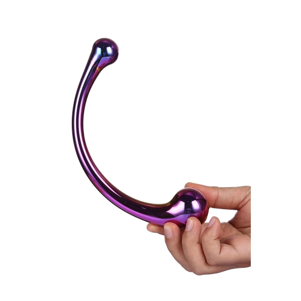 Dream Toys Glamour Glass Curved Big Wand - Duże Szklane dildo