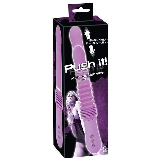 You2Toys Push It Purple - Wibrator klasyczny z opcją pulsacji