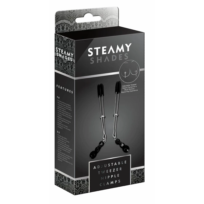 Steamy Shades Adjustable Tweezer Nipple Clamps - Zaciski na sutki