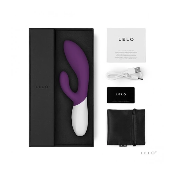 Lelo Ina Wave 2 Plum - wibrator króliczek, fioletowy