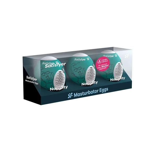 Satisfyer Eggs (Set Of 3 Naughty) - Jajeczka do masturbacji, zestaw