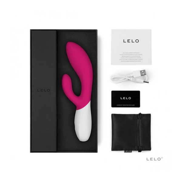 Lelo Ina Wave 2 Cerise - wibrator króliczek, różowy