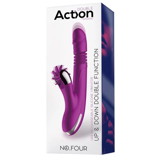 Action No Four - Wibrator króliczek z symulacją seksu oralnego oraz ruchem pulsacyjnym