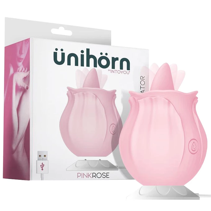 Uenihoern Pink Rose - Symulator seksu oralnego dla kobiet